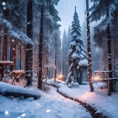 Волшебный зимний лес фото 29 фото