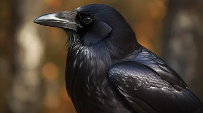 Ворон: птица, которая питается насекомыми и рыбой» — создано в Шедевруме