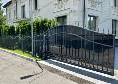 Откатные ворота из штакетника для загородного дома купить в Москве, цена от  44 600 руб. | Стройзабор