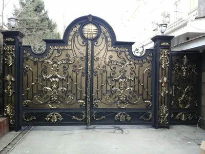 Кованые ворота с деревом 19 фото кованых ворот под старину из дерева и  металла