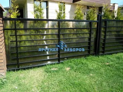 Ворота кованые с поликарбонатом | Цена на изготовление в Тамбове | ВР-11