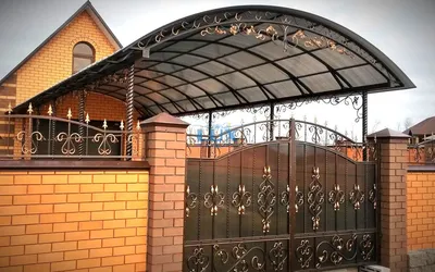 Ворота декоративные из поликарбоната в Казани | Цена на ворота декоративные  из поликарбоната