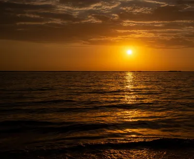 Восход солнца на Каспийском море — Фото №1419059