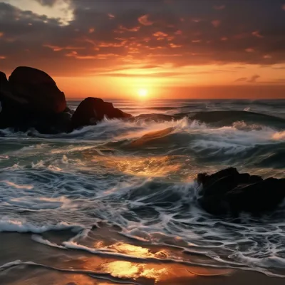 Красивый Восход Солнца На Море Пляж — стоковые фотографии и другие картинки  Без людей - Без людей, Весна, Вечерние сумерки - iStock
