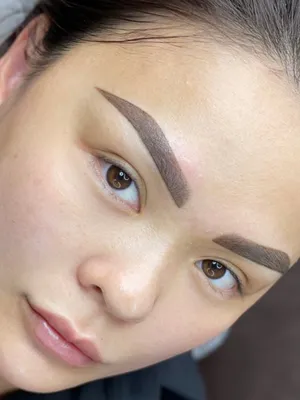 Брови формируя шаблон макияжа, азиатские женщин заполняя брови для того  чтобы выглядеть толстый Стоковое Фото - изображение насчитывающей  посмотрите, ресницы: 150082254