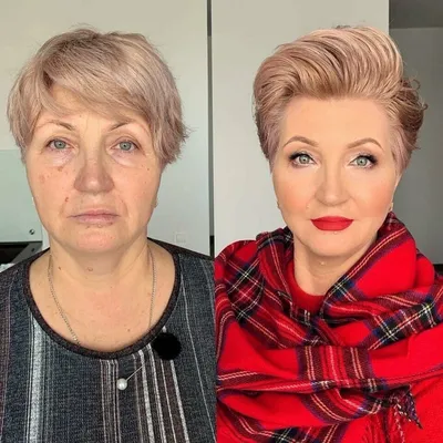 Лифтинг макияж преображение. Макияж после 60 лет урок №118 - YouTube