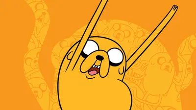 Обои adventure time, джейк, время приключений, фин на рабочий стол