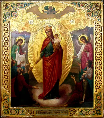 Рукописная икона Всех скорбящих Радость — Купить икону или выполнить образ  на заказ | © ApostolosAndreas