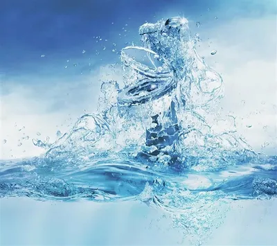 Всплеск воды замороженный момент Стоковое Фото - изображение насчитывающей  фото, важно: 214641028