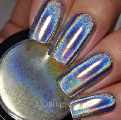 Mila Nails Shop Втирка для ногтей зеркальная призма маникюра металлическая