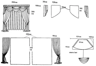 Ламбрекены для штор: 130 фото идей дизайна, виды, цвета, форма
