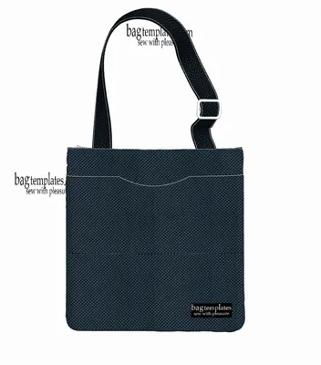 Выкройка мужской сумки через плечо 0107 | Bag templates