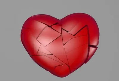 Разбитое Сердце Красное Сердце Изолировано На Белом Фоне Как Символ Разрыва  Отношений — стоковые фотографии и другие картинки Рождество - iStock