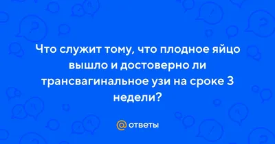 Анэмбриония, вышло плодное яйцо само - Вопрос гинекологу - 03 Онлайн