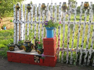 Садовый заборчик для клумбы или цветника | Статьи \"Мир заборов\"