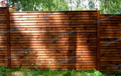 Деревянный забор елочка с установкой под ключ