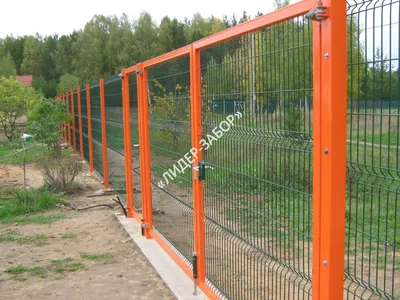 Забор гиттер из сварной сетки серого цвета купить в Клину, цена под ключ от  19 700 руб.