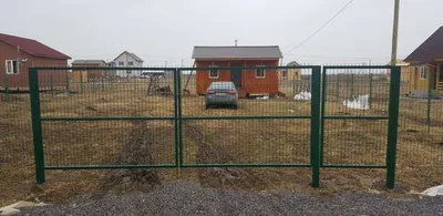 Забор из сетки Гиттер в Каськово - Ворота и забор