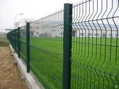 3D забор из сварной сетки гиттер зеленый купить в Сергиевом Посаде, цена  под ключ от 19 900 руб.