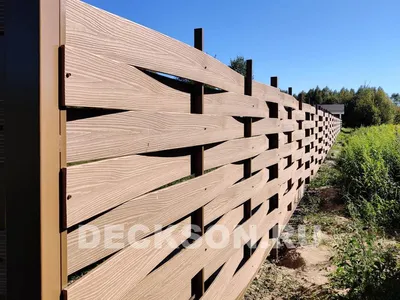Забор из ДПК (древесно-полимерного композита) Дека купить в Минске | забор .бел