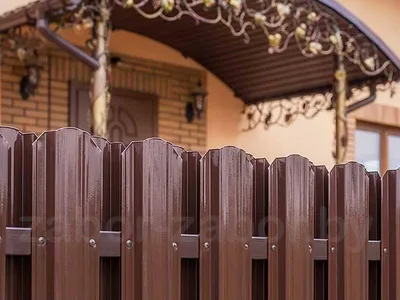 Забор из металлического штакетника по лучшей цене в Одессе | Бона Трейд