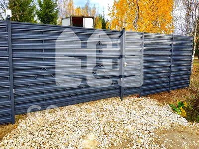 Забор из металлического штакетника Эконом в Москве - Заборкин