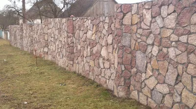 Забор из камня под ключ - установка каменных заборов в Краснодаре