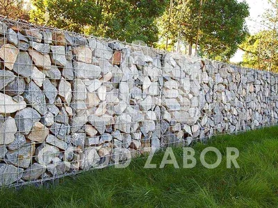 Забор из природного камня фото фото