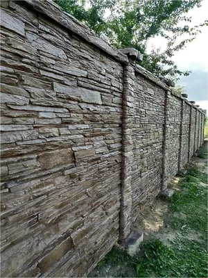Забор из декоративного камня 150м в Ставрополе