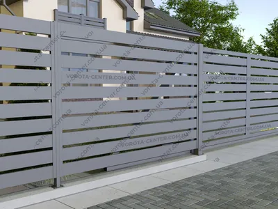 Забор-ранчо из штакетника 75м RAL7024 Серый графит | КупитьЗабор.ру