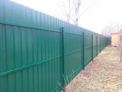 Забор из профнастила своими руками