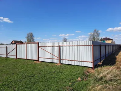 Забор из профнастила Эконом | Купить в Москве