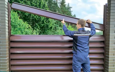 Забор-жалюзи ULTRA, Шоколадно-коричневый RAL 8017 МАТ собственного  производства - Нордо