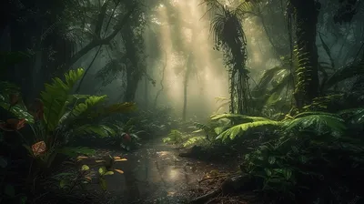 пейзаж листья тропический лес загадочный лес природный экологический  ландшафт, лес, натуральный, Пейзаж фон картинки и Фото для бесплатной  загрузки