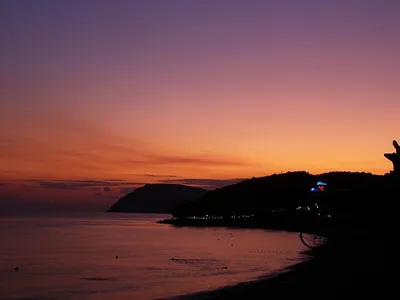 Закат на Черном море. | Пикабу