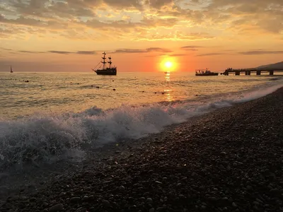 Закат на Черном море — Фото №1435212
