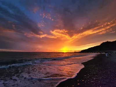 Закат на черном море. :: Владимир Лазарев – Социальная сеть ФотоКто