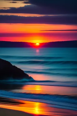 Закат солнца на Черном море. Россия, курорт Сочи Photos | Adobe Stock