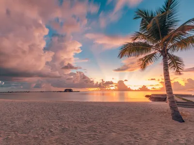 Мальдивы закат (56 фото) | Закаты на пляже, Закаты, Пейзажи