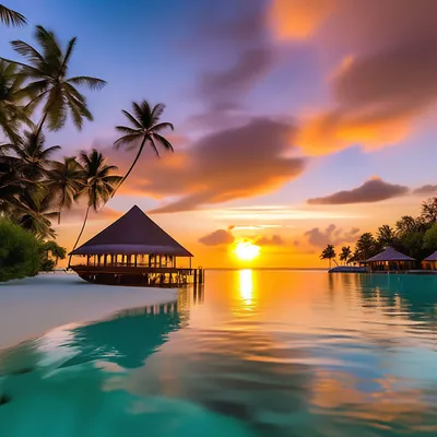 Закат солнца на Мальдивах- это особое... - Maldives-Bonus.com | Facebook