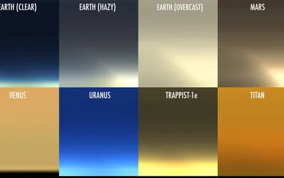 Закат на Марсе (снизу) и Земле (сверху) | Пикабу
