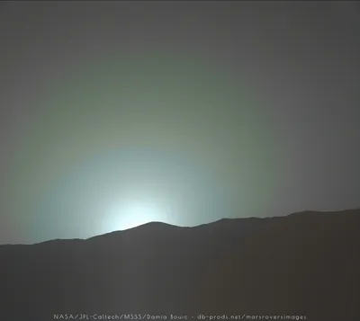 Голубой марсианский закат. Небо Марса в моменты заката Солнца | Информация  из космоса 🚀 | Дзен