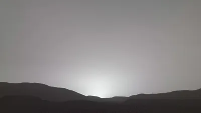 Голубой марсианский закат