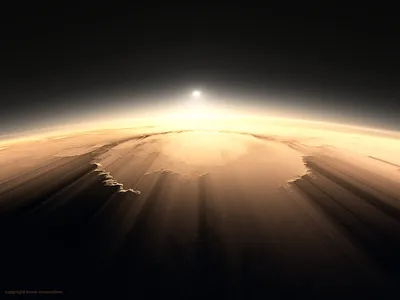 Закат на Марсе. | Пикабу