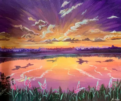 Закат на озере стоковое фото. изображение насчитывающей озеро - 199495858