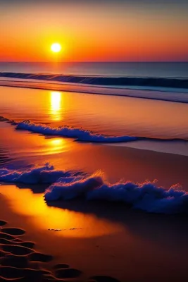 Закат на пляже от человека на 500px | Премиум Фото