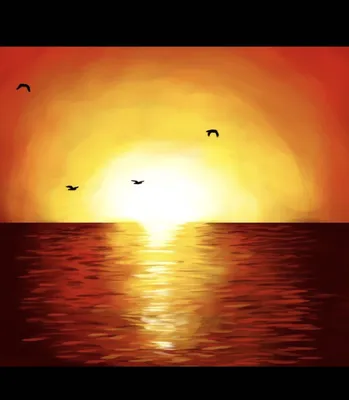 Красивый закат солнца на море. Панорама Stock-Foto | Adobe Stock