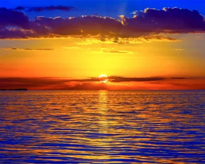 Закат солнца на берегу моря, шар …» — создано в Шедевруме