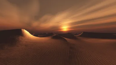 Закат в пустыне - фото и картинки: 57 штук