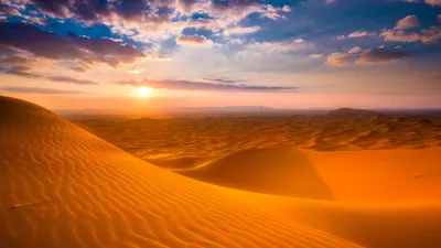 Закат в пустыне» — создано в Шедевруме